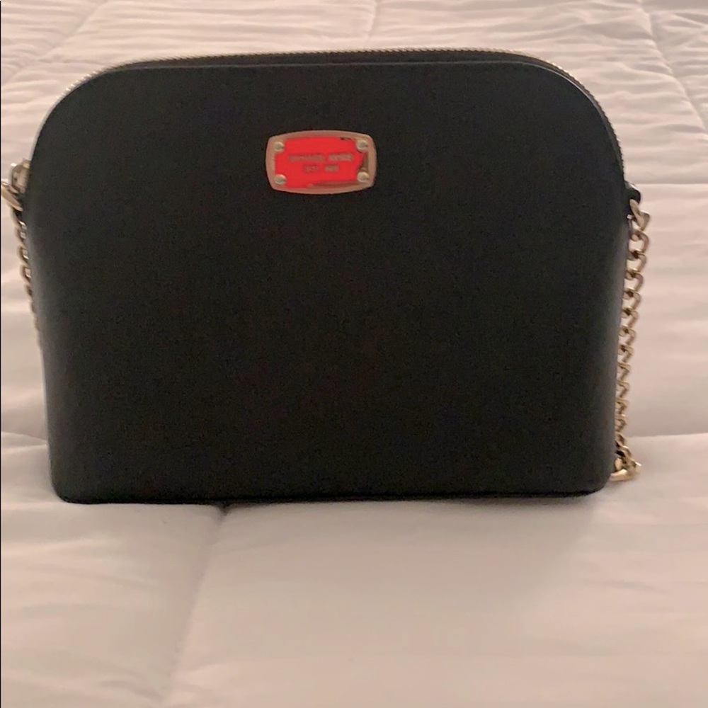 Large Crossgrain Leather Dome Crossbody Bag Gem